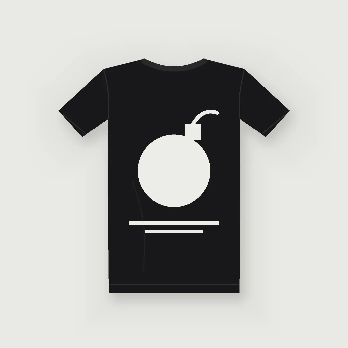 Bomb Tee — Black, back