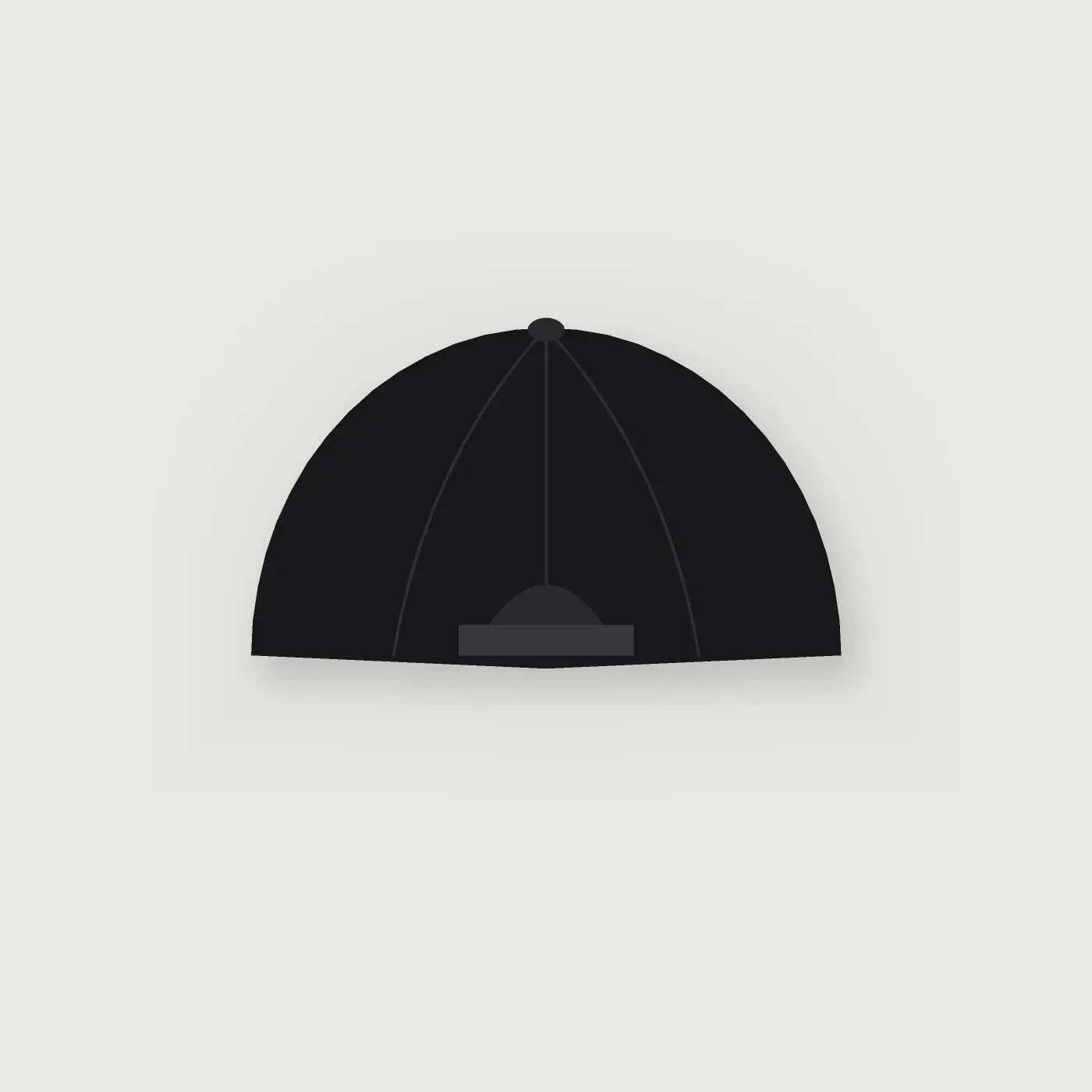 Palm Cap — Black, back
