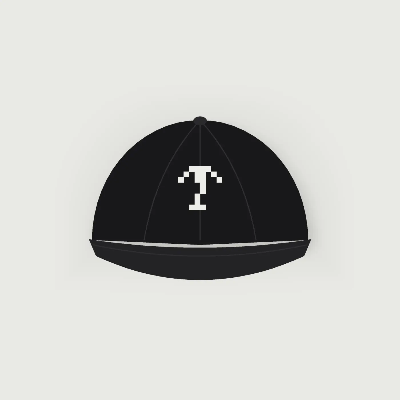 Palm Cap — Black, front