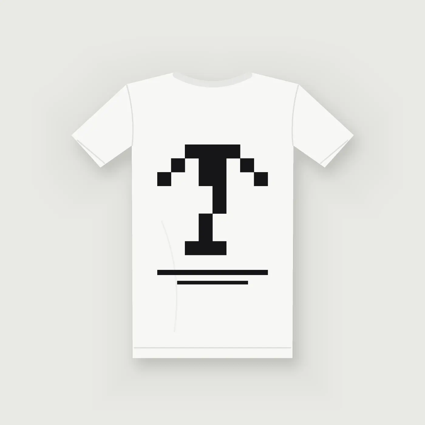 Palm Tee — White, back